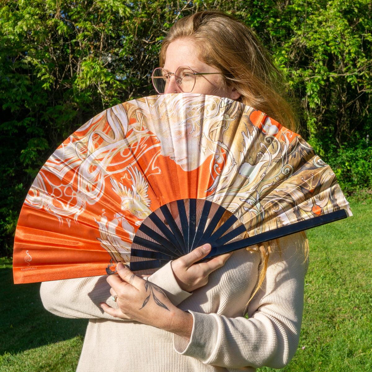 Queen of Diamonds Hand Fans