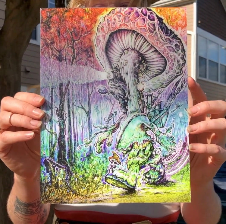 Color Changing Mycelium Mailman Prints