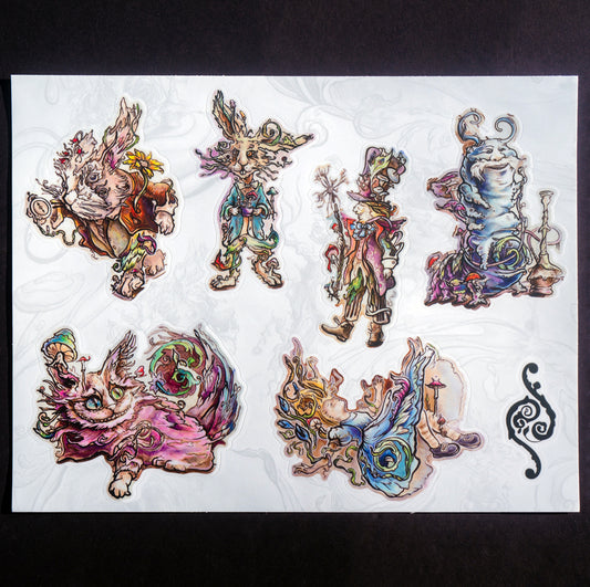Alice in Wonderland Sticker Sheets
