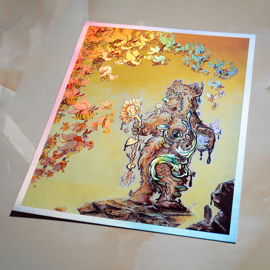 Ron’s Leisurely Strut Home – Holographic Prints
