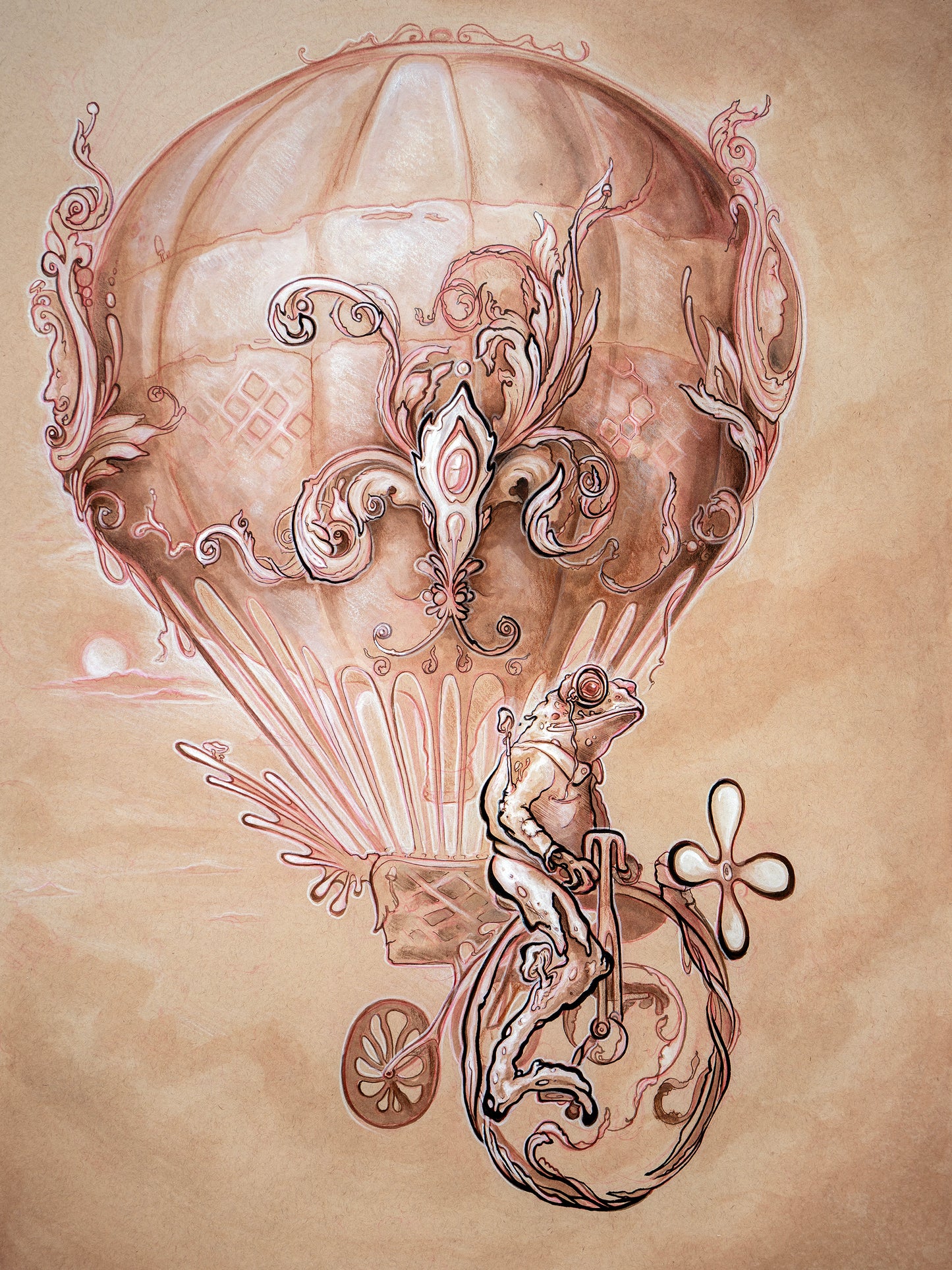 Bert's Day Off From Work At the Local Paper Company When He Found Himself Dozing Off Behind the Wheel On the Way Home and Awoke In a Dream Where His Bicycle Transformed Into a Hot Air Balloon Powered Tricycle