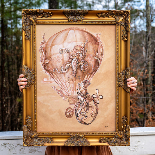 Bert's Day Off From Work At the Local Paper Company When He Found Himself Dozing Off Behind the Wheel On the Way Home and Awoke In a Dream Where His Bicycle Transformed Into a Hot Air Balloon Powered Tricycle