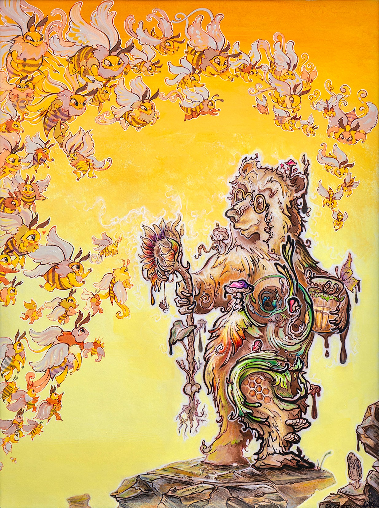 Ron’s Leisurely Strut Home After Foraging His Evening Meal While the Buzz of an Approaching Congratulatory Committee Became Louder, His Boastful Grin Congruently Grew